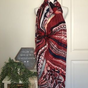 abstract print scarf